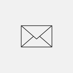 envelope line icon vector illustration symbol