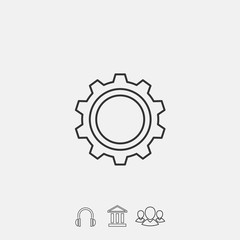 gear icon vector illustration symbol