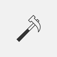 hammer icon vector illustration symbol