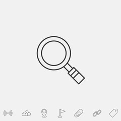 magnifier icon vector illustration symbol