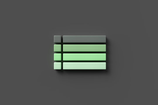 blocks on colorful background symbolizing a checklist - 3D rendered illustration