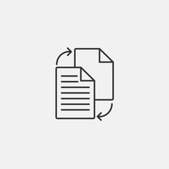document swap icon vector illustration symbol