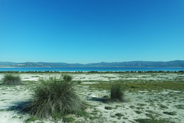 Scenic view from the beautiful Lake Salda  one of Turkey's deepest, clearest and cleanest tectonic lakes. 