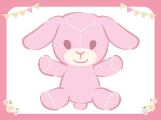 Stuffed toy animal, rabbit.