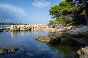 Saint-Honorat Beach, Lerins Islands, Cote d'Azur