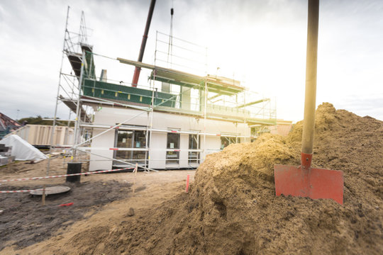 Single Family Home Construction Site
