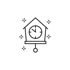 Watch, clock icon. Simple line, outline vector of new year icons for ui and ux, website or mobile application