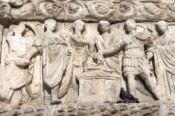 Ancient Roman Arch of Galerius in Thessaloniki, Greece