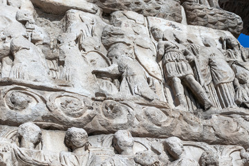 Ancient Roman Arch of Galerius in Thessaloniki, Greece