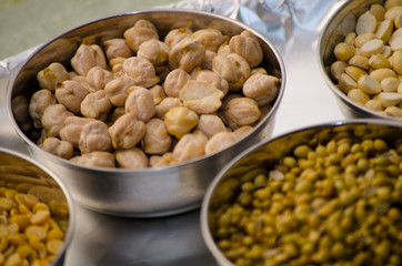 Indian Foods on the table. The typical food idea of India is curry with so much spices.