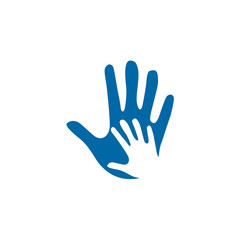 Fototapeta na wymiar Hands logo design vector illustration template