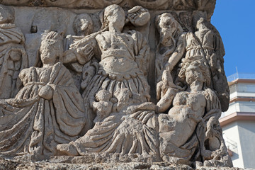 Ancient Roman Arch of Galerius in Thessaloniki, Greece