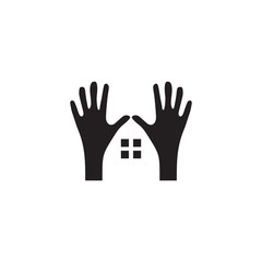 Hands logo design vector illustration template