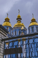 Fototapeta na wymiar KYEV/UKRAINE - 05.01.2020: St. Michael's Golden-Domed Monastery