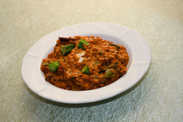 Indian Foods on the table. The typical food idea of India is curry with so much spices.