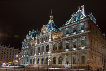 Fototapeta na wymiar Palais de la Bourse de Lyon