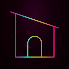 apartment nolan style icon. Simple thin line, outline vector of building landmarks icons for ui and ux, website or mobile application