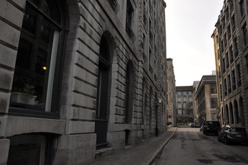 Naklejka premium old street in the city