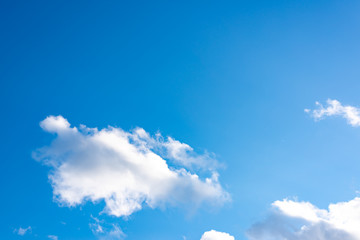 Blue sky with white clouds