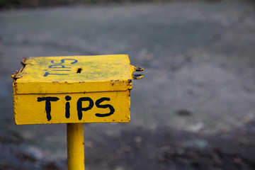 Wooden Tip Box in Costa Rica at an adventure park