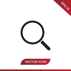 Search vector icon in modern design style for web site and mobile app