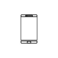 smart phone icon. Simple thin line, outline vector of web icons for ui and ux, website or mobile application