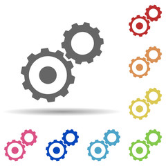 gear, settings, business multi color style icon. Simple glyph, flat vector of business icons for ui and ux, website or mobile application