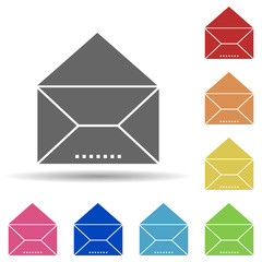 Mail, envelope in multi color style icon. Simple glyph, flat vector of business icons for ui and ux, website or mobile application