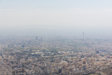 Naklejka premium Teheran from Tochal