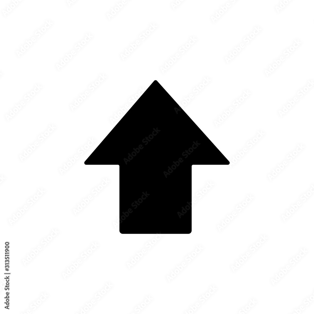 Poster arrow up icon. simple pointer icons for ui and ux, website or mobile application
