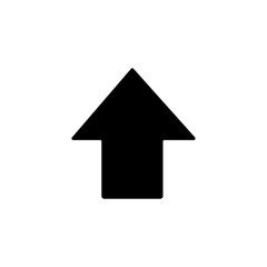 Arrow up icon. Simple pointer icons for ui and ux, website or mobile application