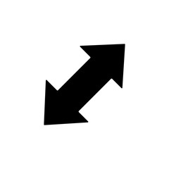 Arrow expand icon. Simple pointer icons for ui and ux, website or mobile application