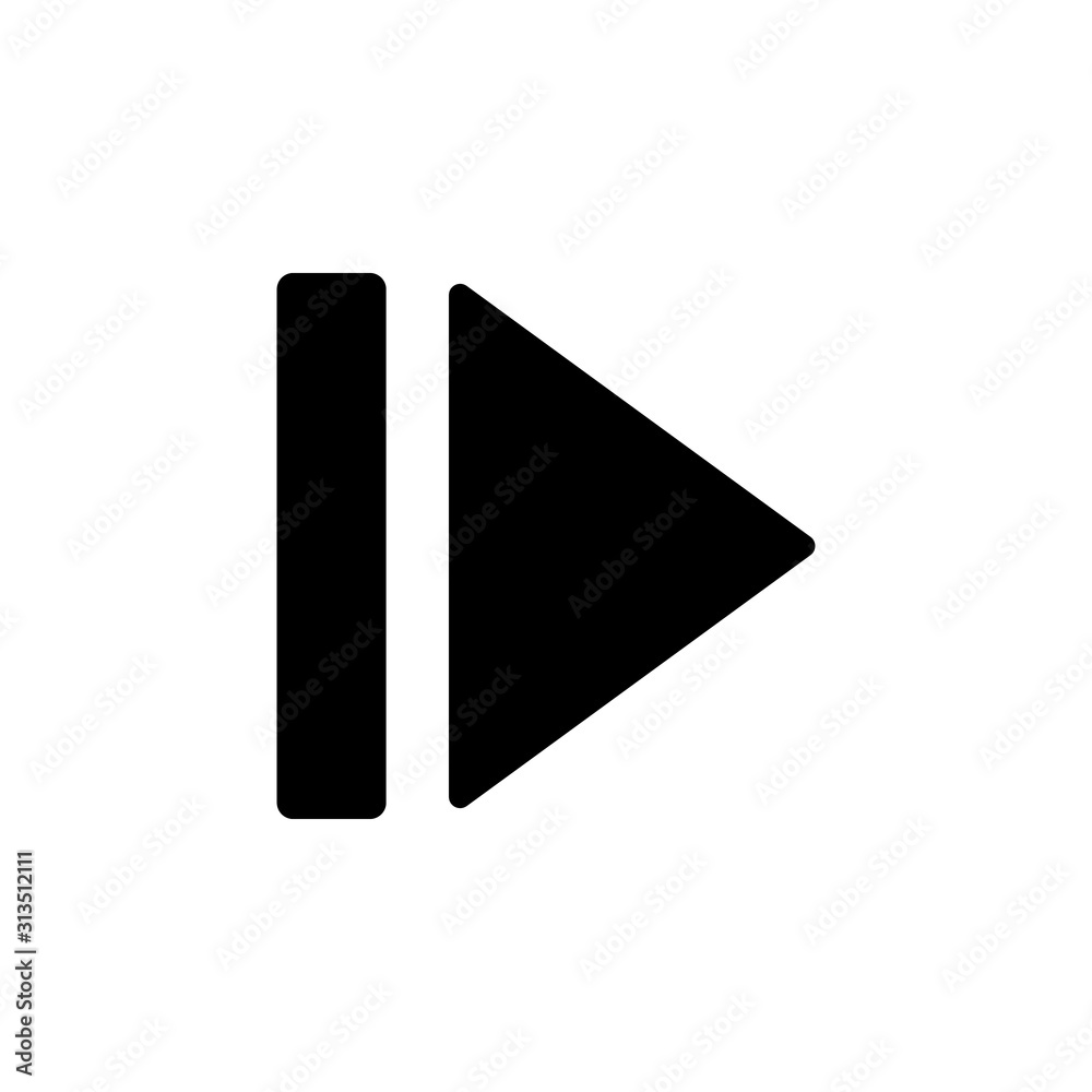 Poster arrow right icon. simple pointer icons for ui and ux, website or mobile application