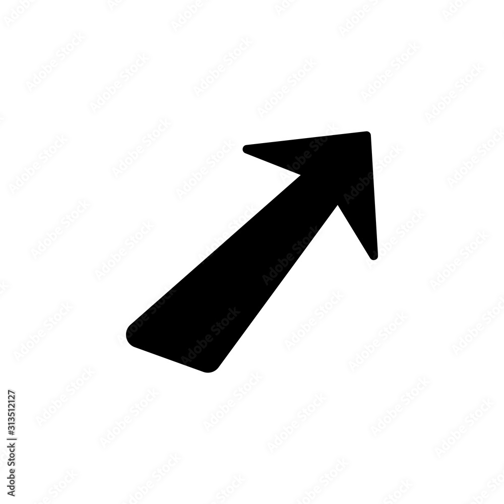 Poster arrow sideways icon. simple pointer icons for ui and ux, website or mobile application