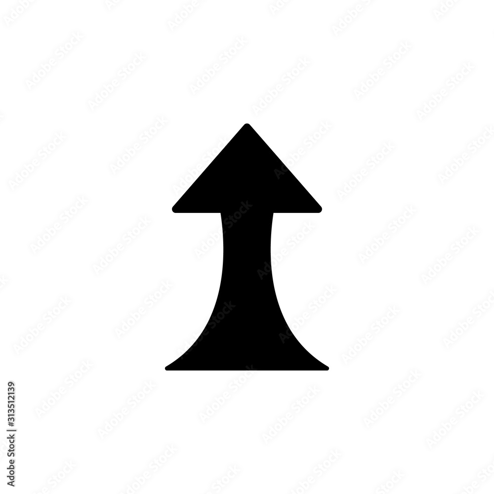 Poster arrow up icon. simple pointer icons for ui and ux, website or mobile application