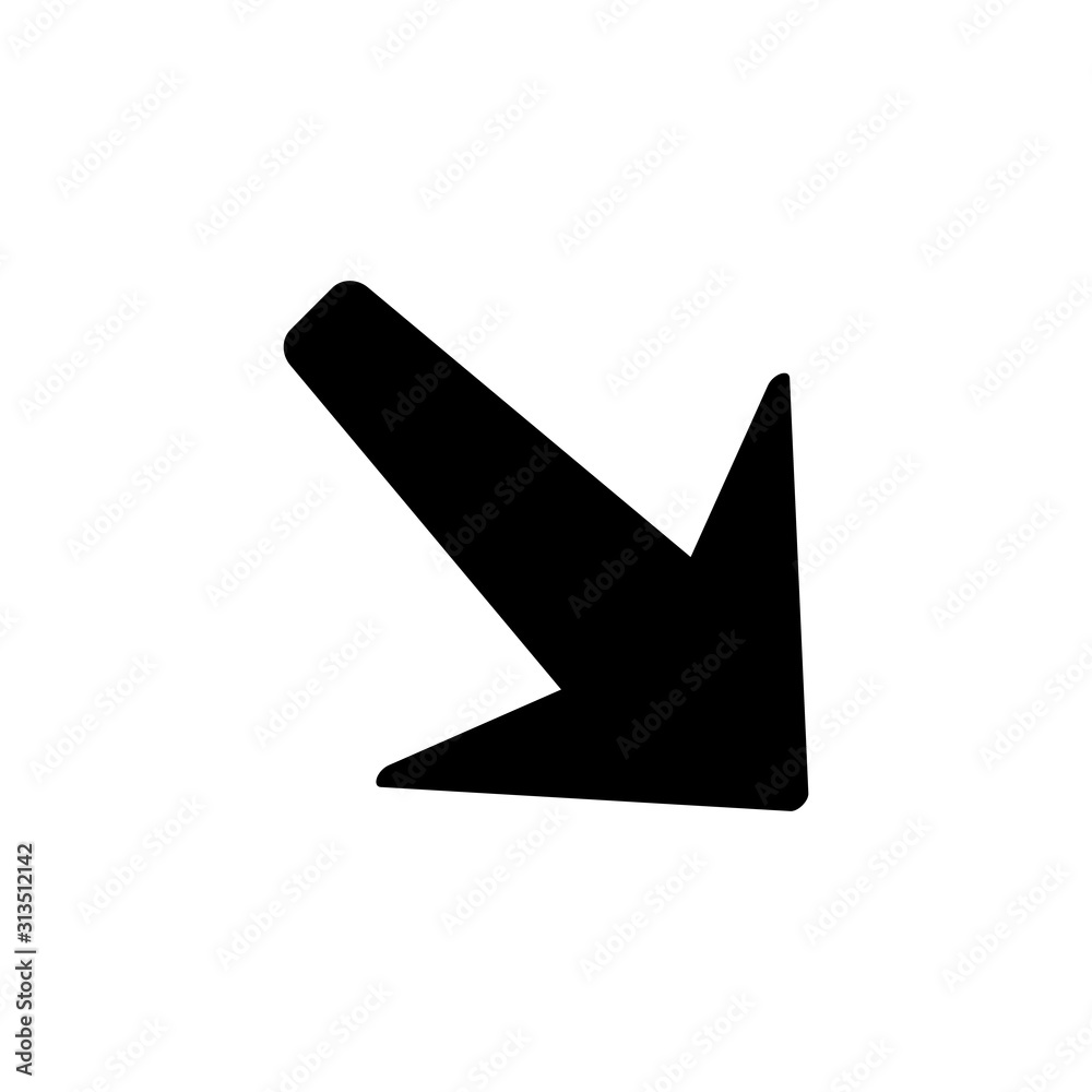 Poster arrow sideways icon. simple pointer icons for ui and ux, website or mobile application