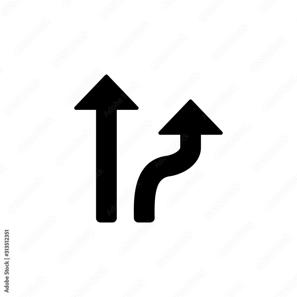 Poster arrow up icon. simple pointer icons for ui and ux, website or mobile application