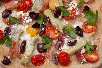 Home Made Mediterranean Prosciutto Flatbread