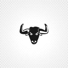 bull icon on white background