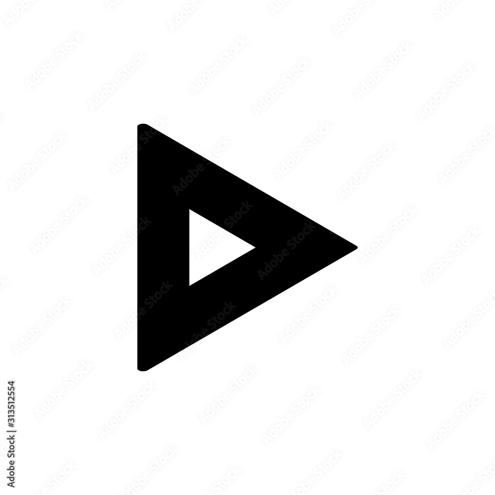Poster arrow right icon. simple pointer icons for ui and ux, website or mobile application