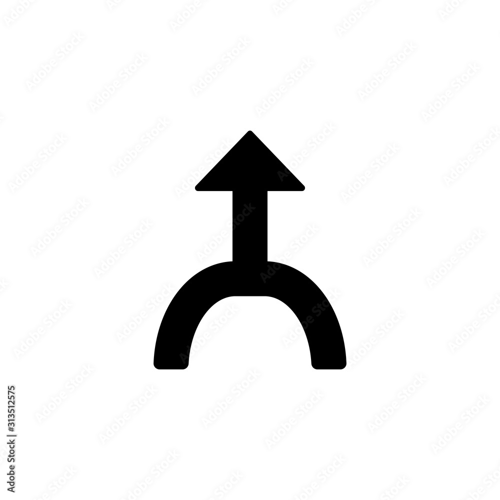 Poster arrow up icon. simple pointer icons for ui and ux, website or mobile application