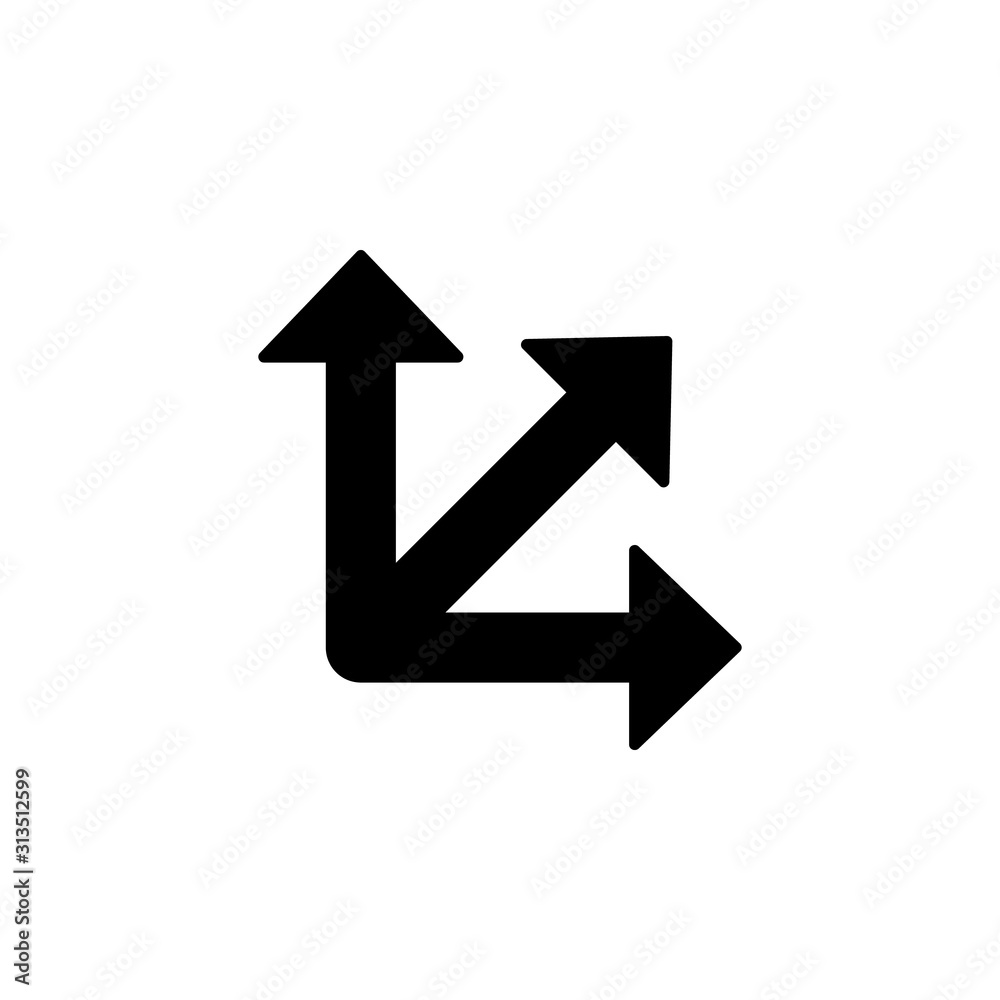 Poster arrow up right icon. simple pointer icons for ui and ux, website or mobile application