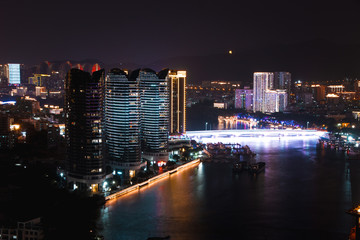 Obraz premium Magnificent view of the Sanya city of Hainan Island. China