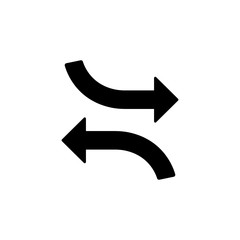 Arrow left right icon. Simple pointer icons for ui and ux, website or mobile application
