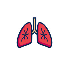 Lungs icon. Health and medical icon