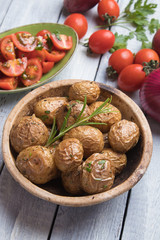 Home made roasted potato