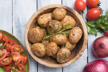 Home made roasted potato