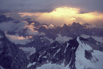 Cathedral Spires, Sunset