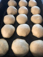 Fototapeta na wymiar close up of dough balls