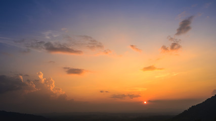 Fototapeta na wymiar Sunset sky for background,sunrise sky and cloud at morning.
